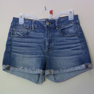 AE High Rise Jean Shorts